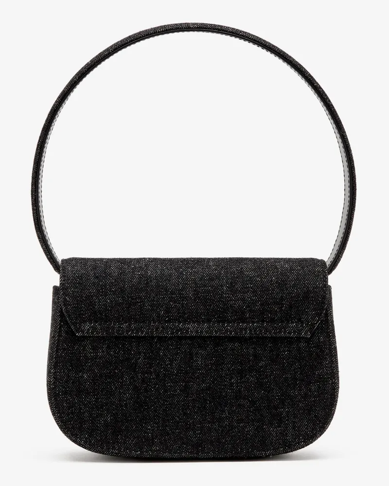 Diesel Women's Shoulder Bag 1dr Denim Black Cotton Black