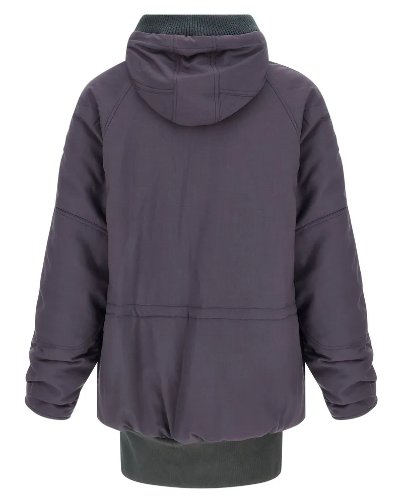 Magliano Men's Purple Virgin Wool Parka Clothing Purple