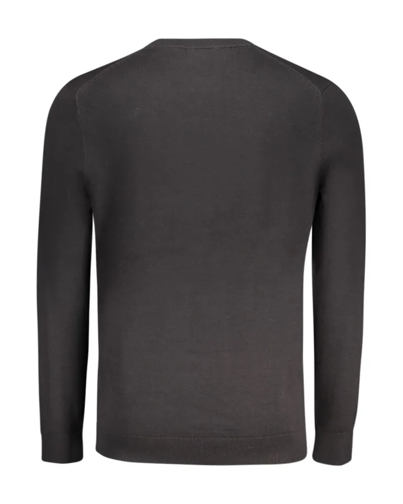 Timberland Embroidered Logo Crew Neck Sweatshirt — Black Black