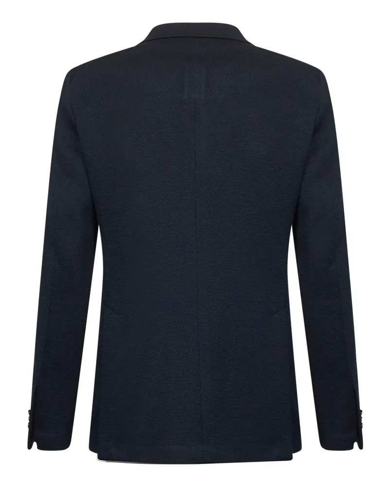 Tagliatore Jersey Double-Breasted Blazer — Navy Navy