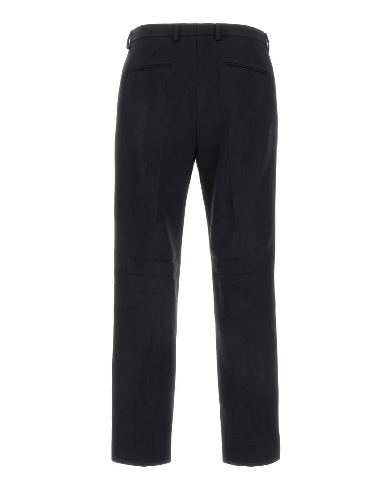 Gucci Men's Charcoal Wool Pant Grey Exterior: Pantaloni Gray