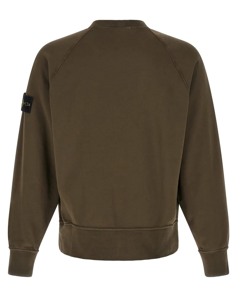 Stone Island Men's Gray Cotton Sweatshirt Clothing Gray