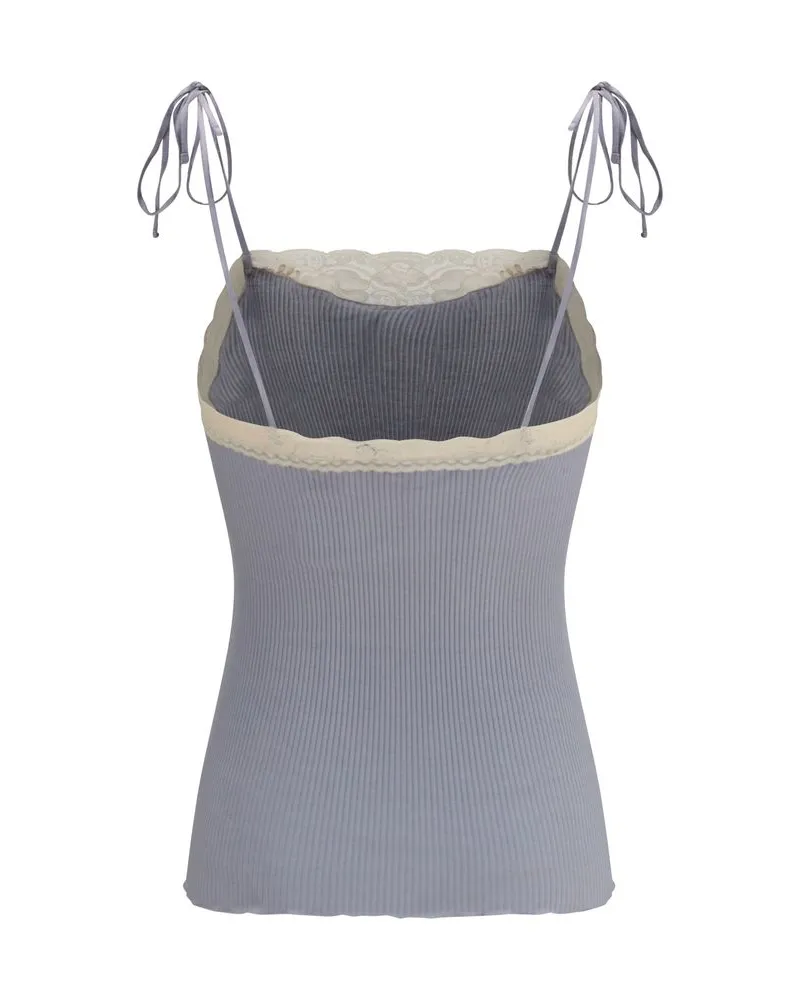 Chloé Women's Blue Cashmere T-Shirt Blue