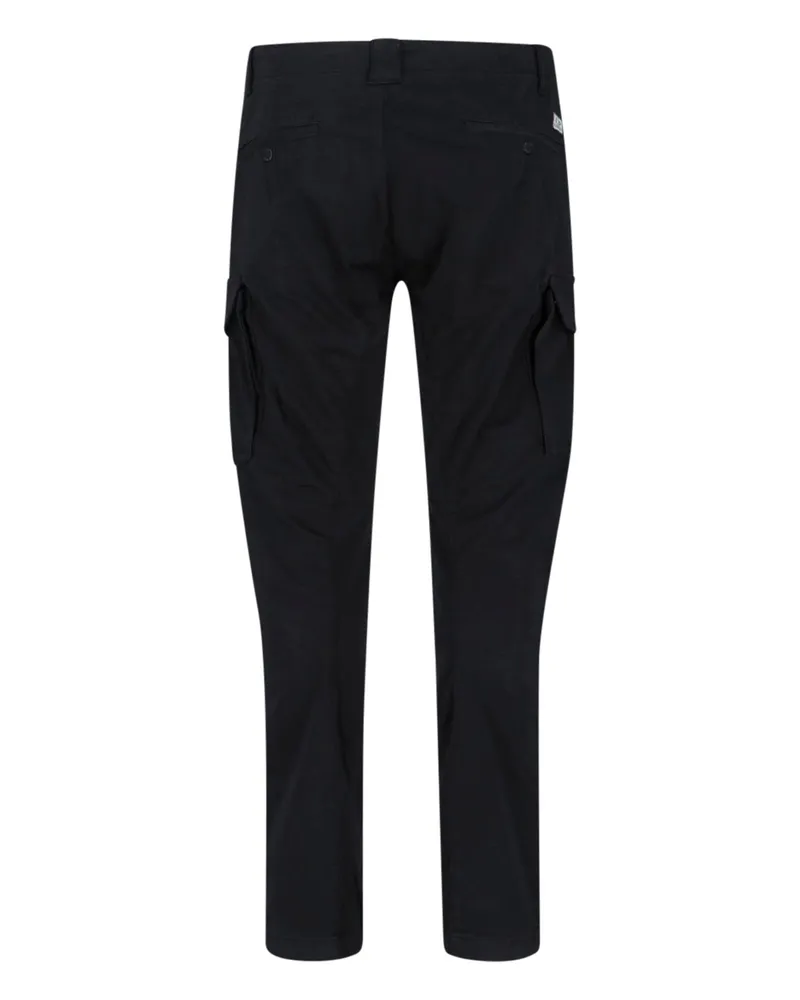 C.P. Company Men's Trousers Black Cotton Black