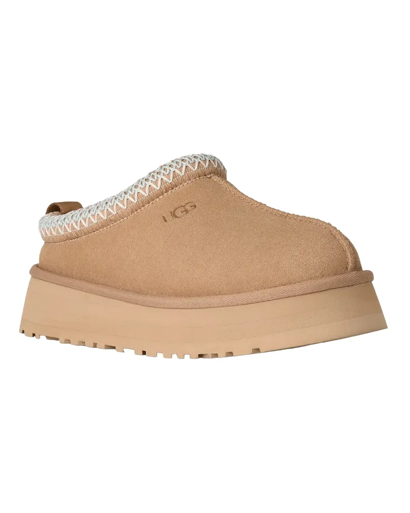 UGG Women's Clogs Tazz Ii Sand Suede Upper: Leather Slippers Flat Shoes Beige