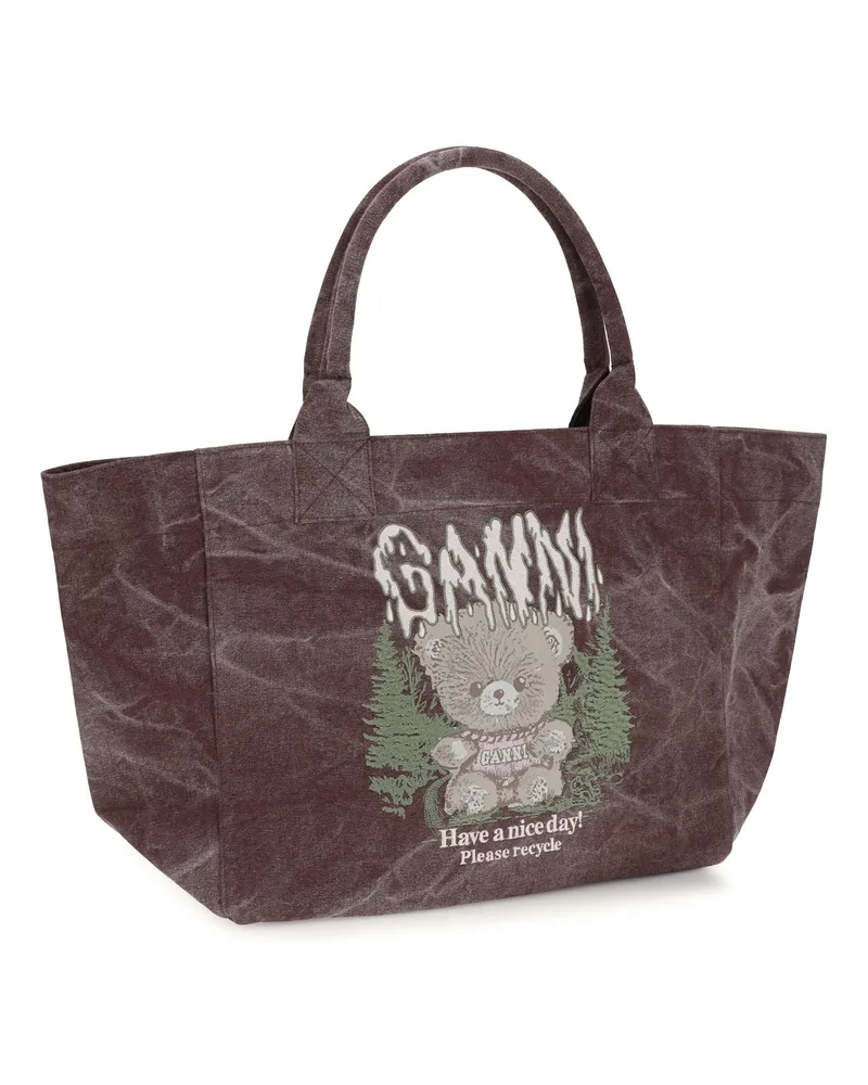 Ganni Tote Bag — Brown Brown