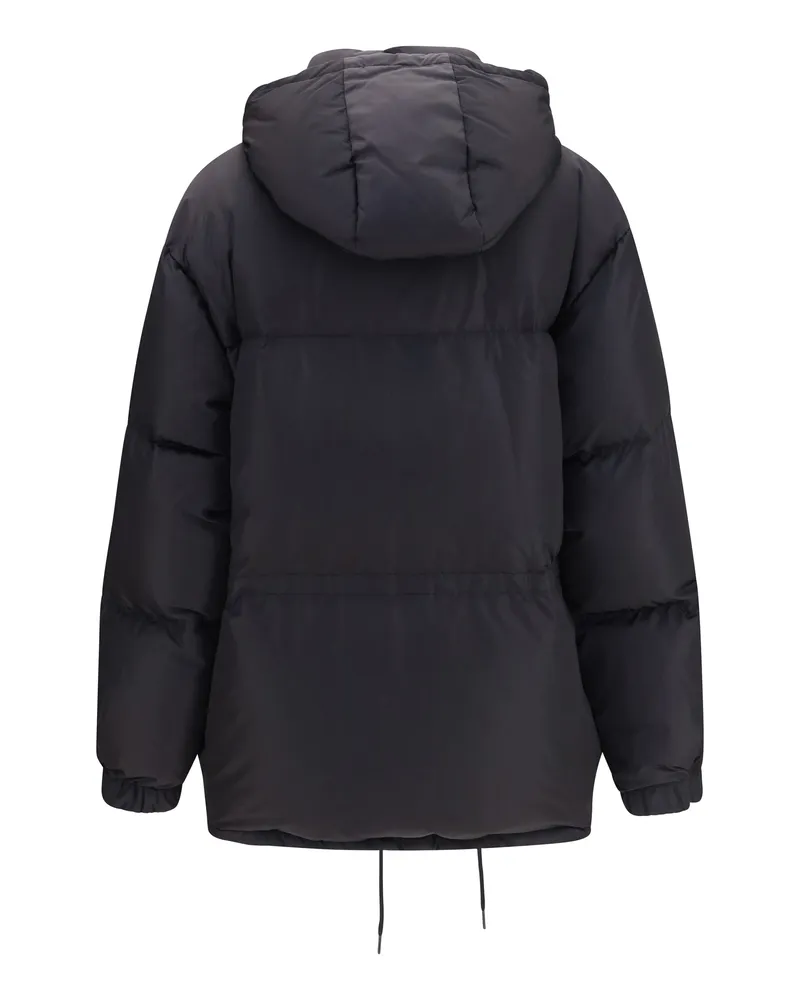 Prada Women's Padded High-Collar Jacket Nero Down Coat Black
