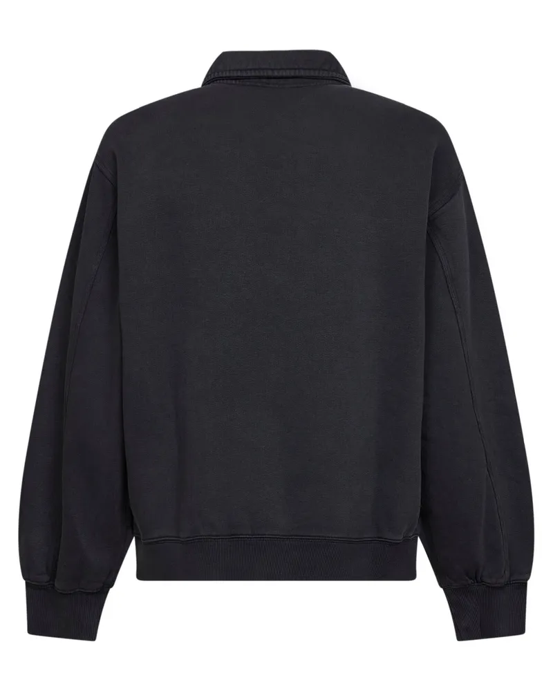 Carhartt WIP Men's Sweatshirt Detroit Half-Zip Black Cotton Sweatshirts Sweater Black