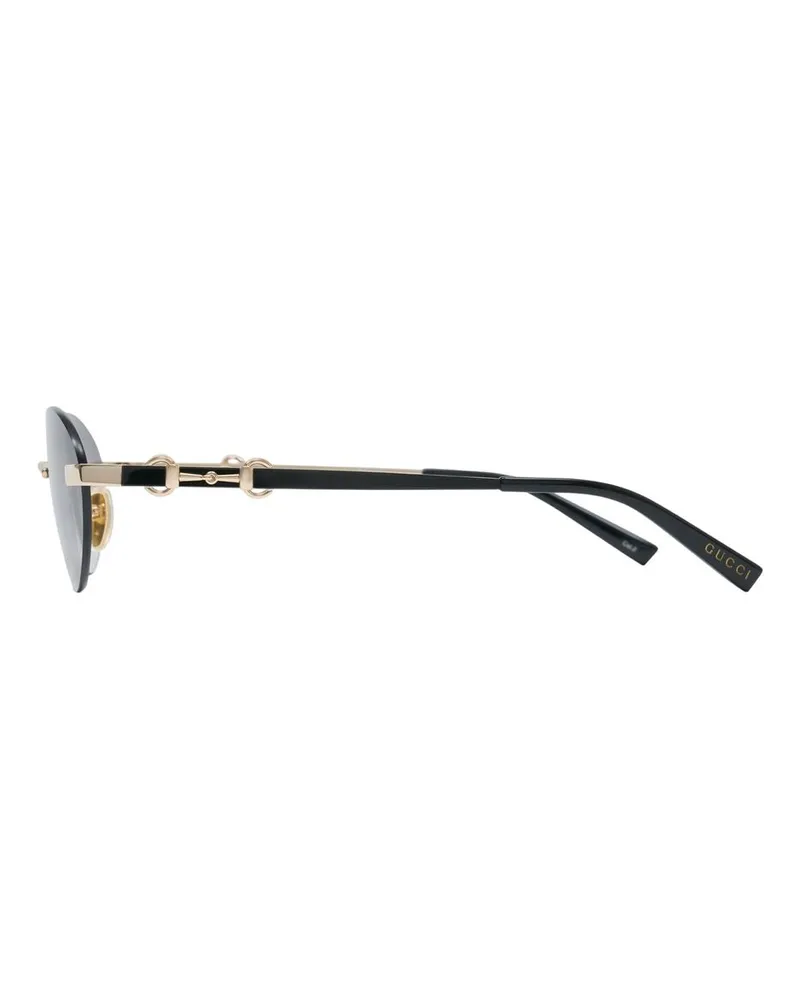 Gucci Women's Gg2051s-001 Rimless Metal Sunglasses Gold Gold