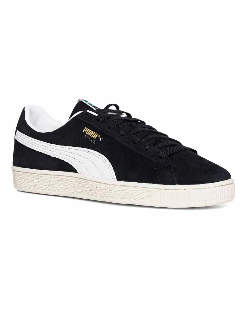 Puma Men's Sneakers Charles F. Stead Cfs Suede Black Leather Trainers Black