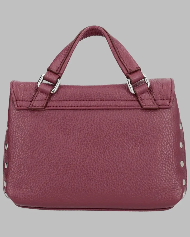 Zanellato Postina Baby Leather Top Handle Bag — Purple Purple