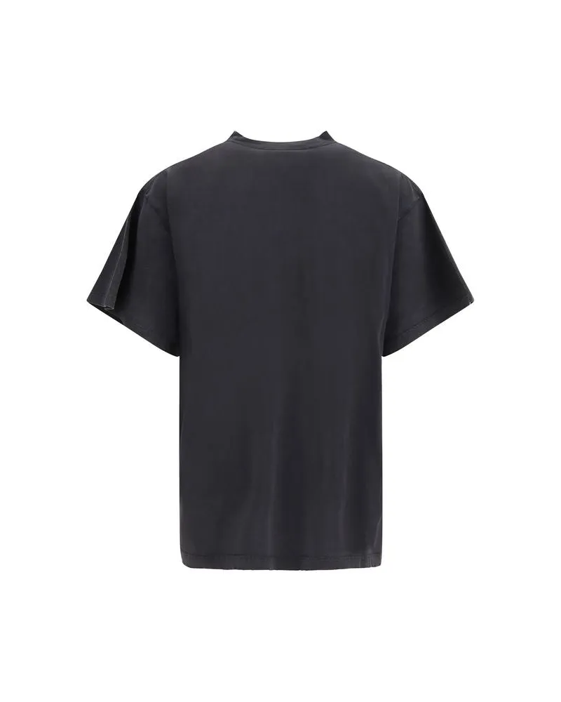 Balenciaga Gradient-Print Cotton T-Shirt — Gray Gray