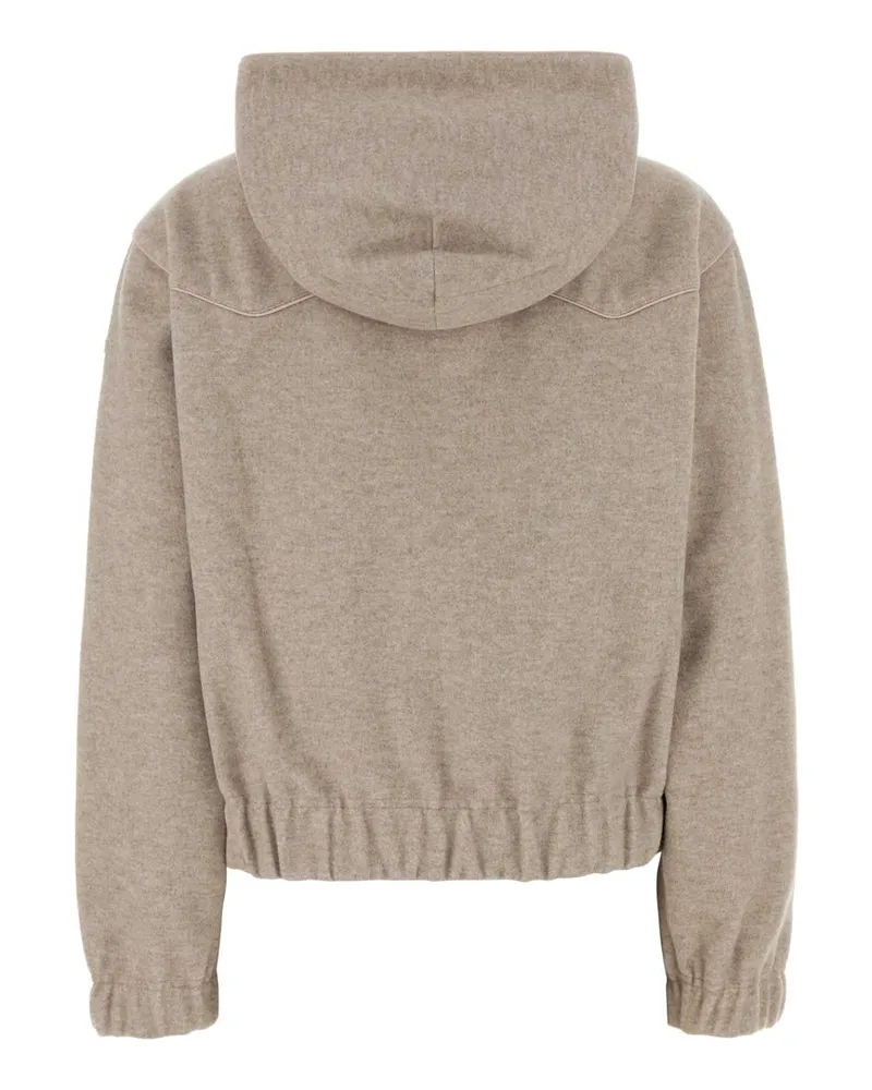 Moncler Sweater Sweatshirt Ecru