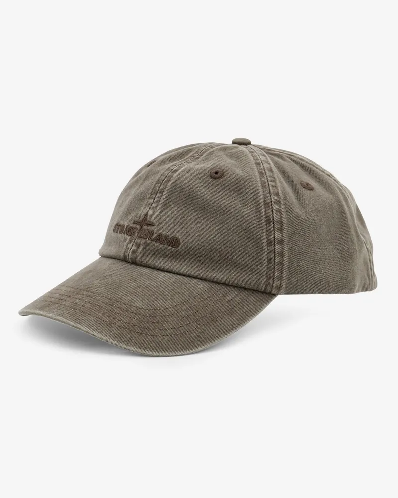 Stone Island Men's Hat Cotton Grey Gray