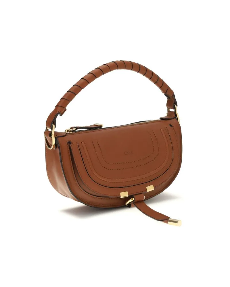 Chloé Women's Brown Calf Leather Bos Taurus Shoulder Bag Brown