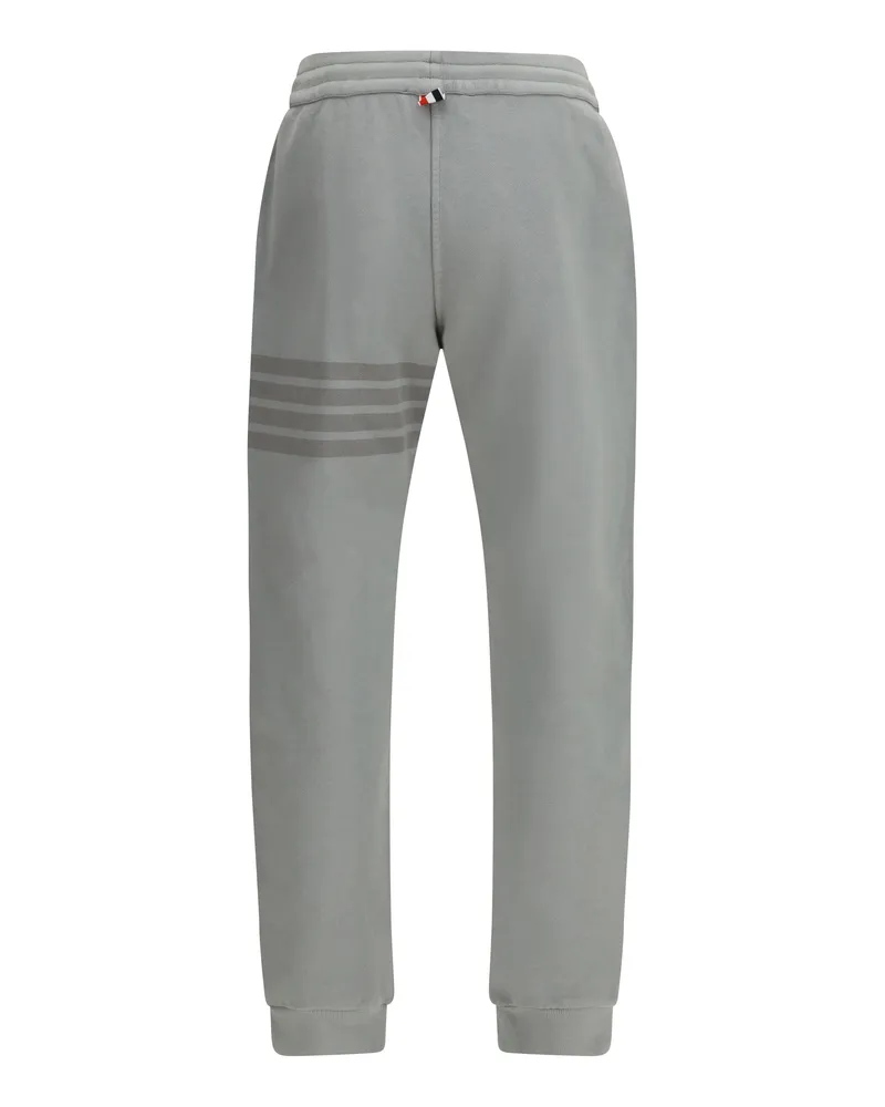 Thom Browne Men's Cotton Sweatpants Lt Grey Pant Trousers Gray
