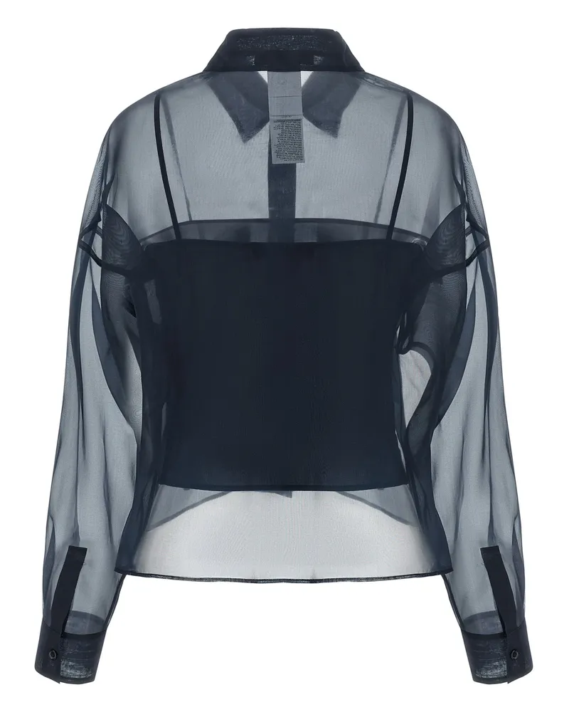 Max Mara Women's Blue Cotton Blouse Blue