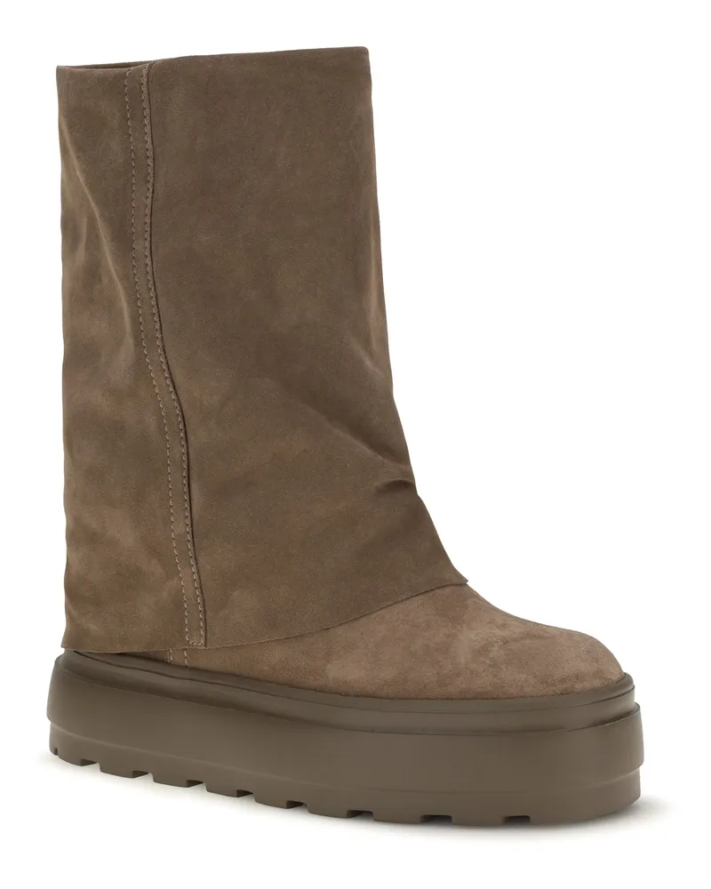 Casadei Double Face Suede Boot — Brown Brown