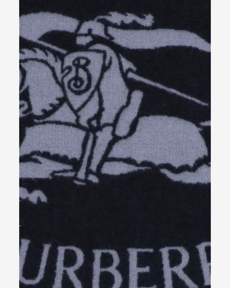 Burberry Cashmere Reversible Scarf — Blue Blue