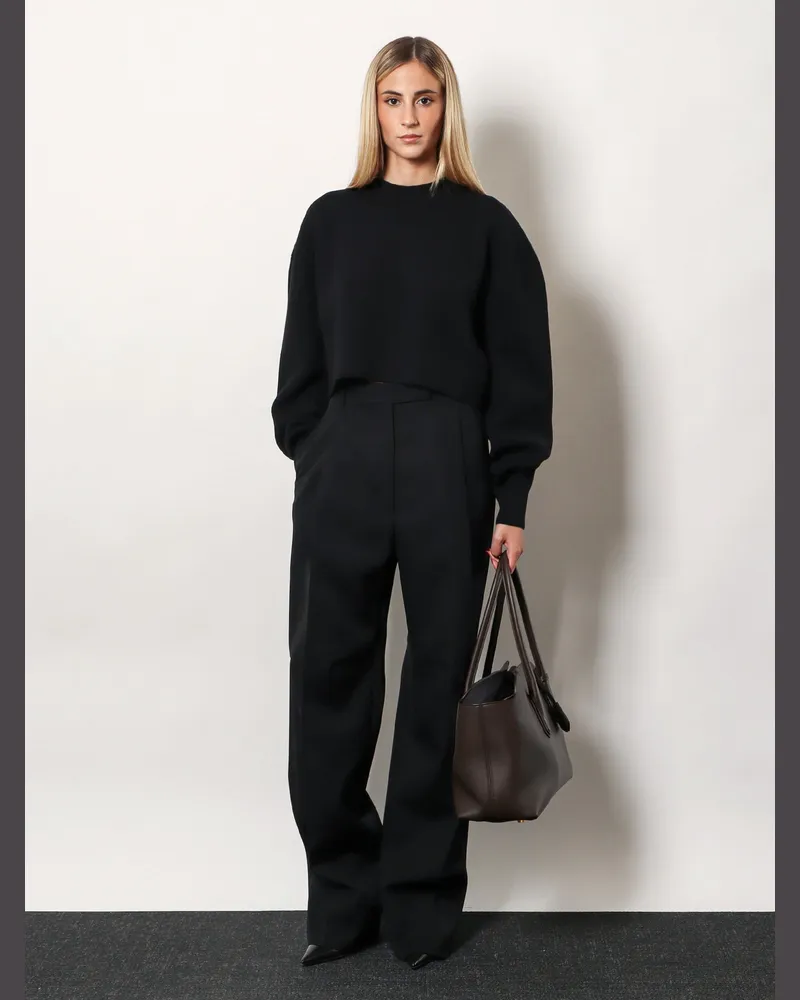 Tom Ford Women's Pleated Wool Trousers Black Black