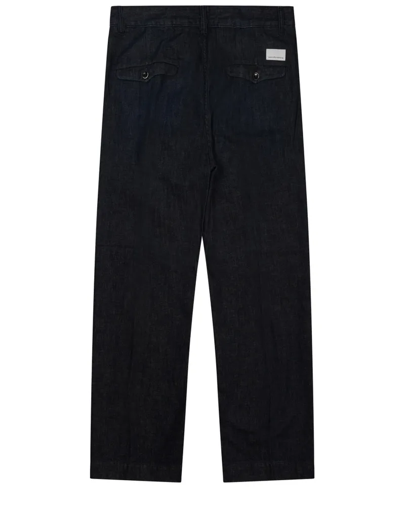 nine:inthe:morning Stretch Cotton Chino Trousers — Blue Blue