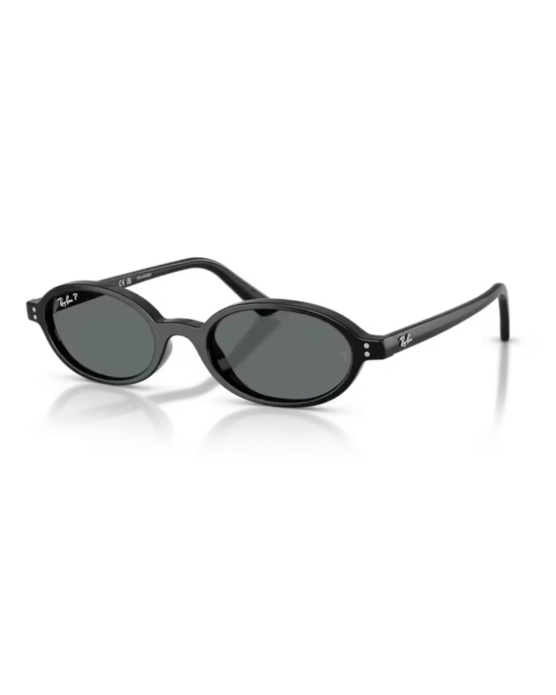 Ray Ban RB4472667781 Oval Frame Sunglasses — Black Black