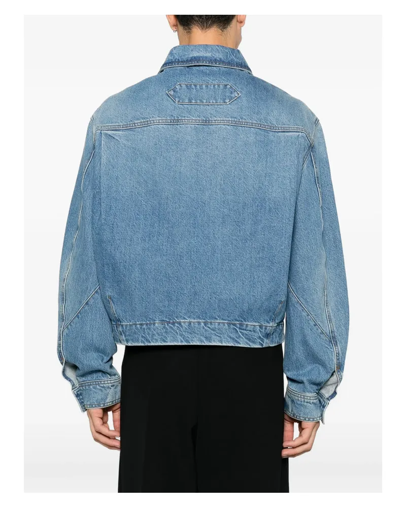 Jacquemus Faded Blue Cotton Denim Jacket — Blue 