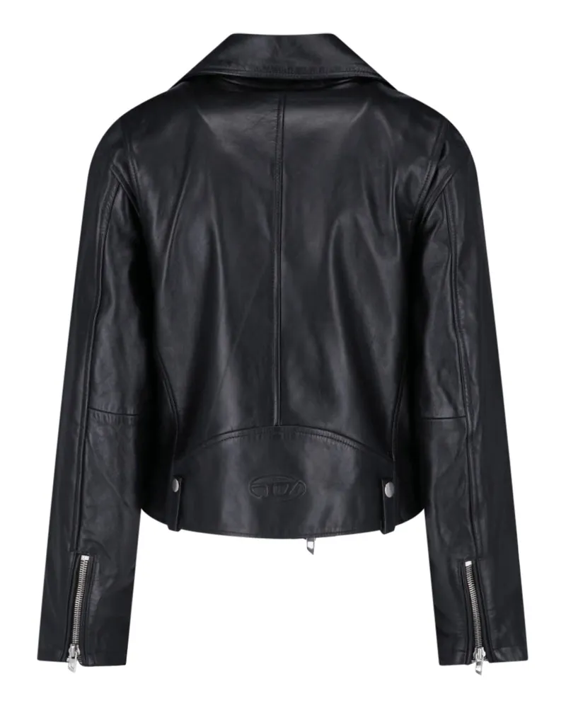 Diesel Women's Jackets Black Cowhide Black