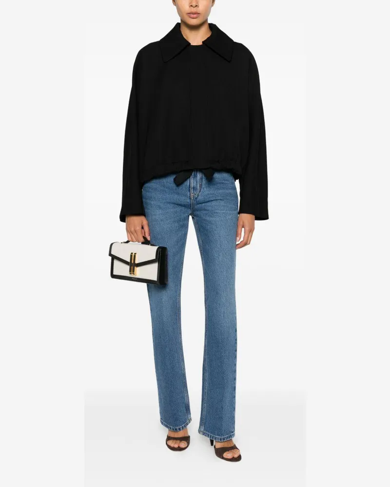 Victoria Beckham Women's Jacket Arden Black Virgin Wool Dress Black