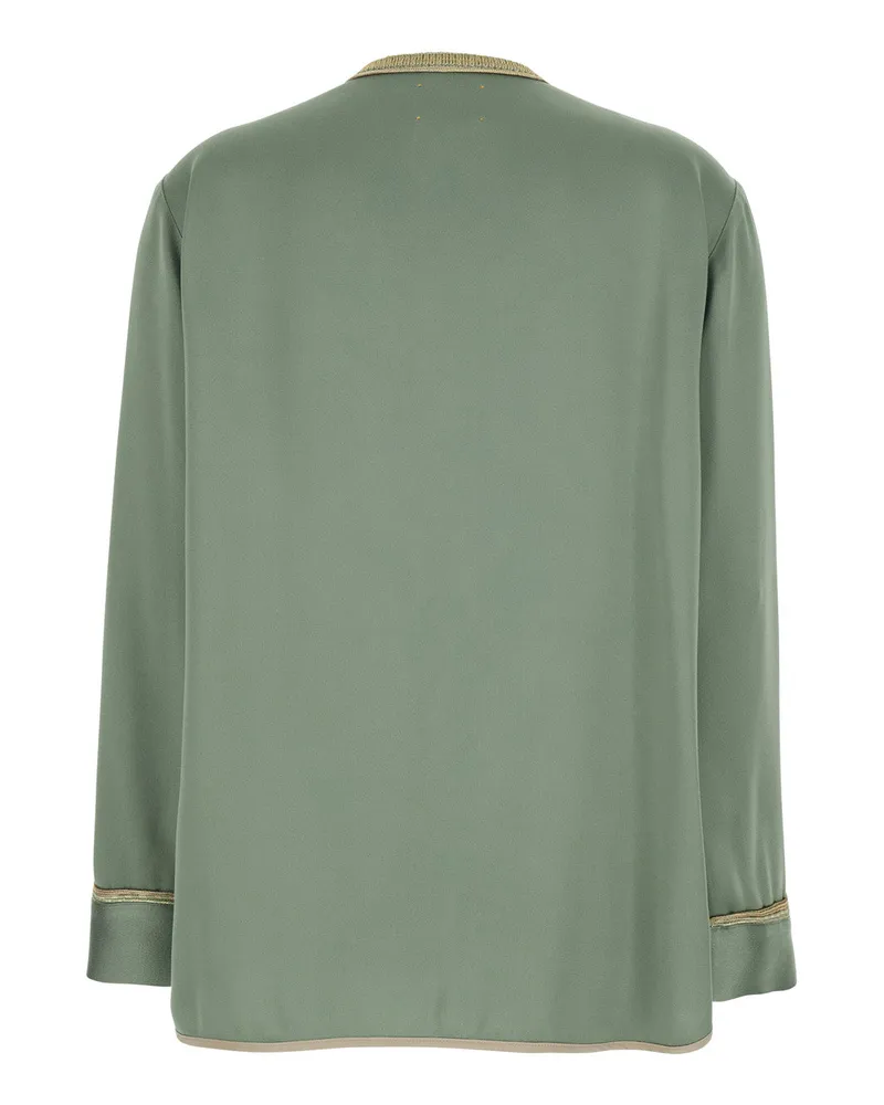 forte_forte Women's Jacket Green Viscose Blend Acetate Blazers Green