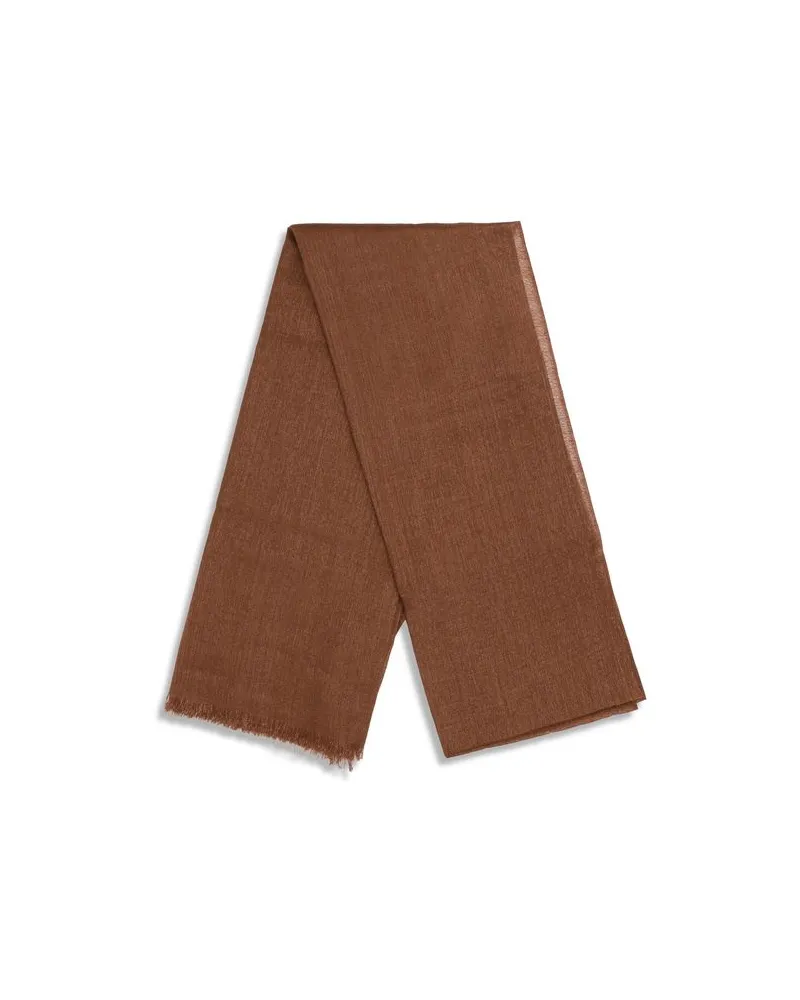 Brunello Cucinelli Women's Brown Cashmere Scarf Brown