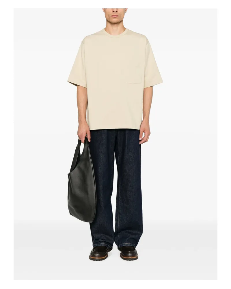 Christophe Lemaire Cotton Jersey T-Shirt — Beige Beige