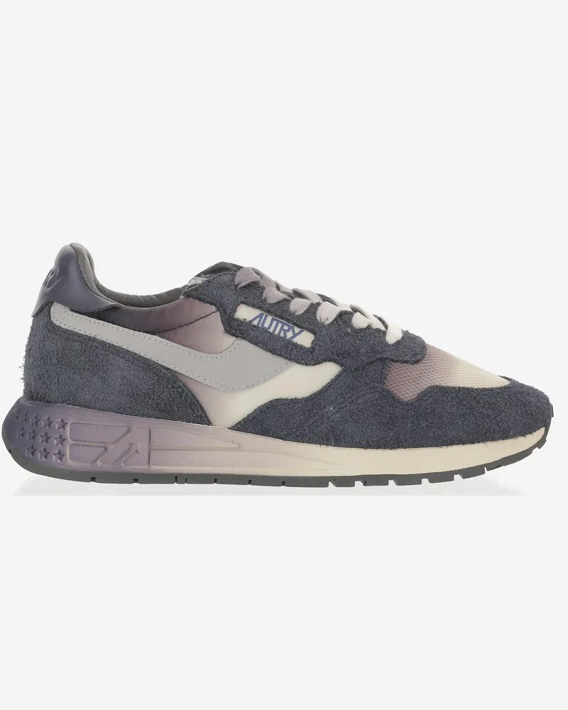AUTRY Men's Sneakers Reelwind Navy Leather Trainers Navy