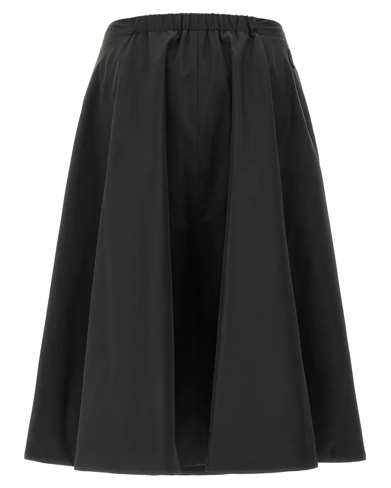 Moncler Padded A-Line Midi Skirt — Black 