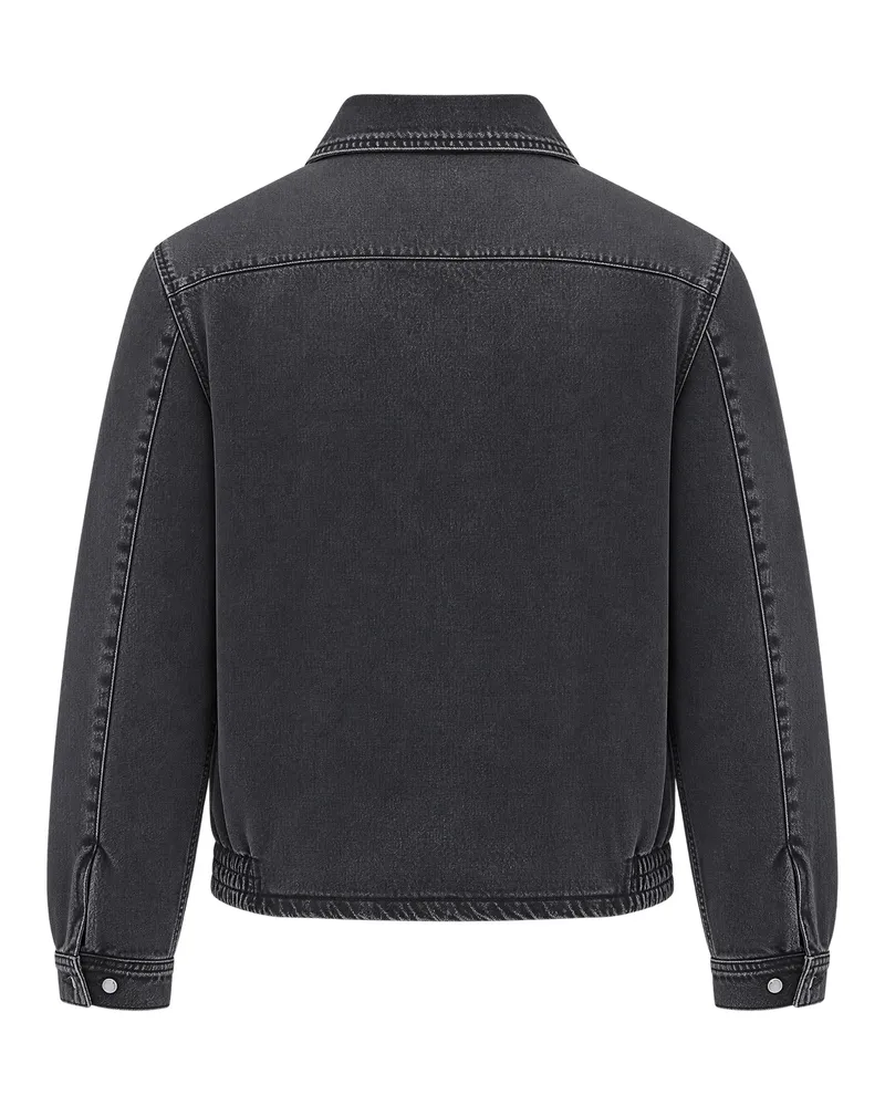 Arte Antwerp Washed Denim Jacket — Black Black