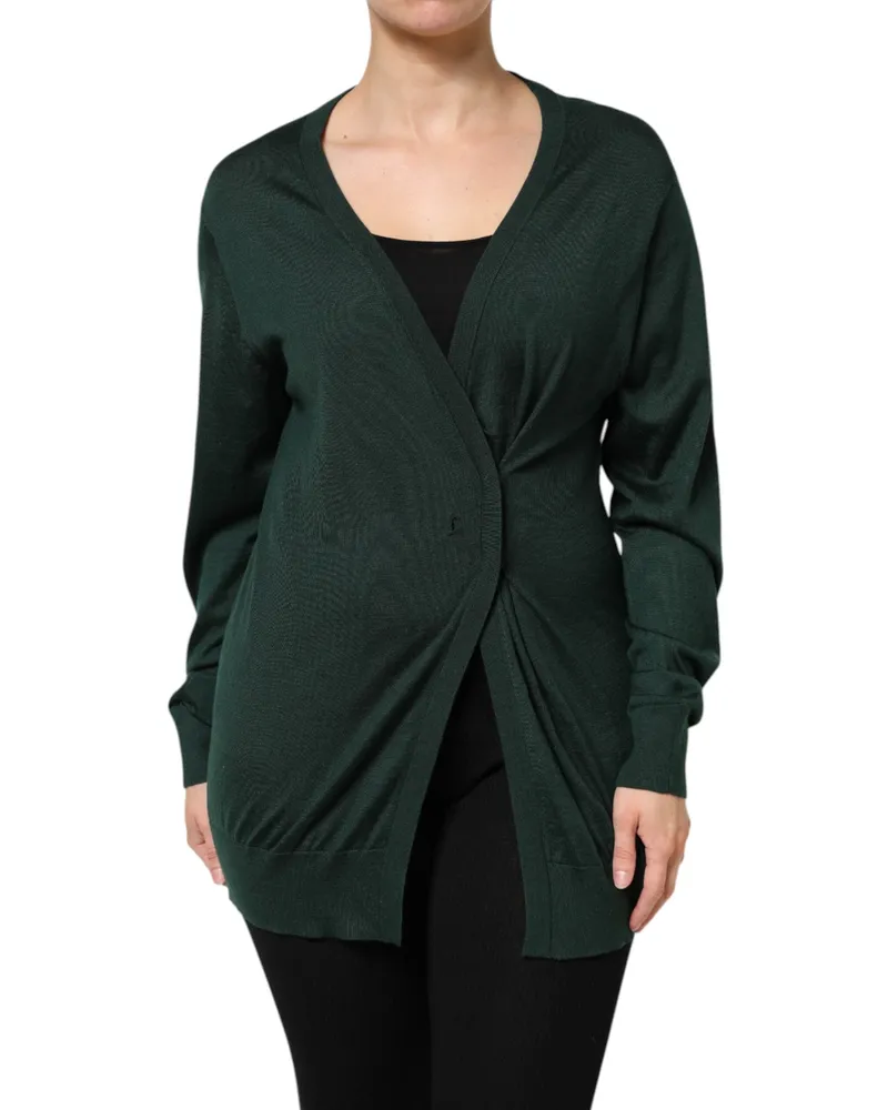 Dolce & Gabbana Women's Cashmere Silk Cardigan Green Green