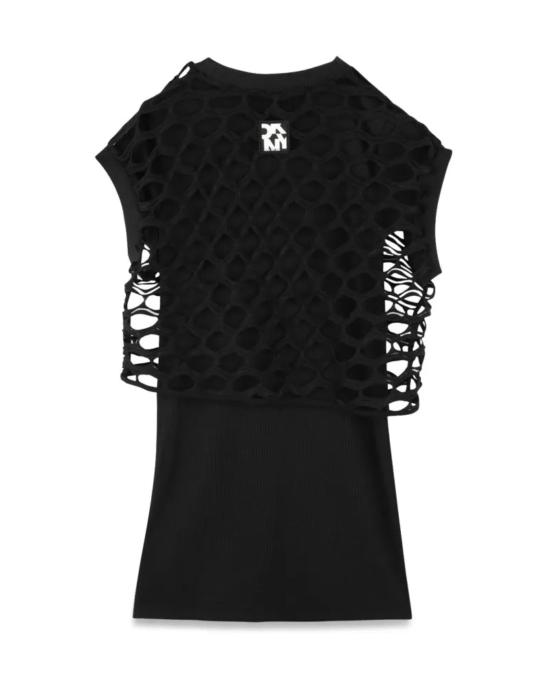 DKNY Polyester Dress — Black Black