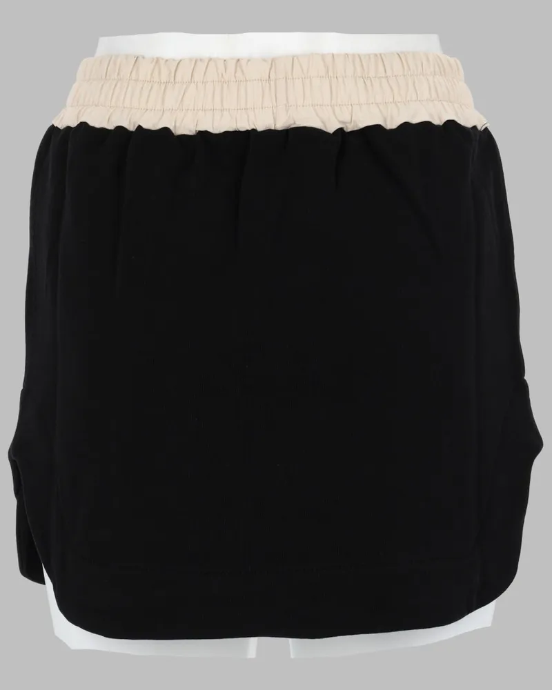 BARROW Cotton Fleece Skirt — Black Black