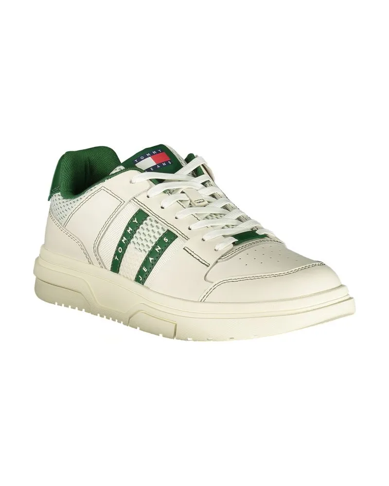 Tommy Hilfiger Colorblock Leather Sneaker — Green Green