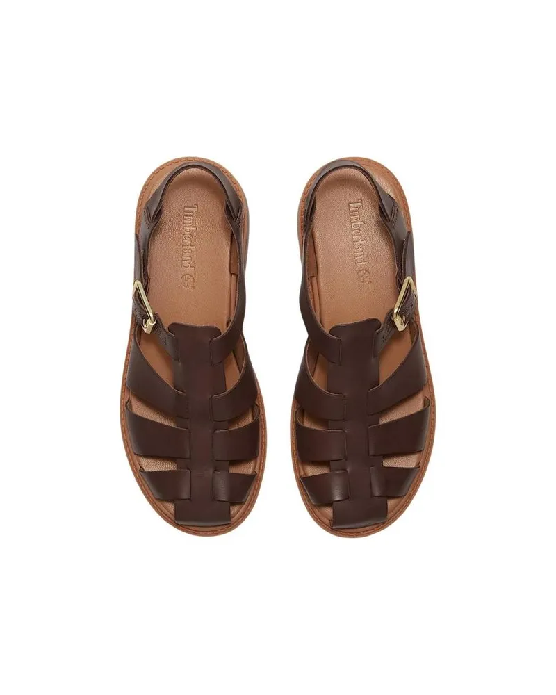 Timberland Leather Fisherman Sandals — Brown Brown