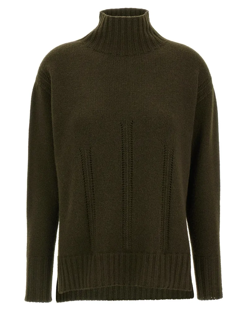 Tom Ford Cashmere-Cotton Cable-Knit Sweater — Green Green