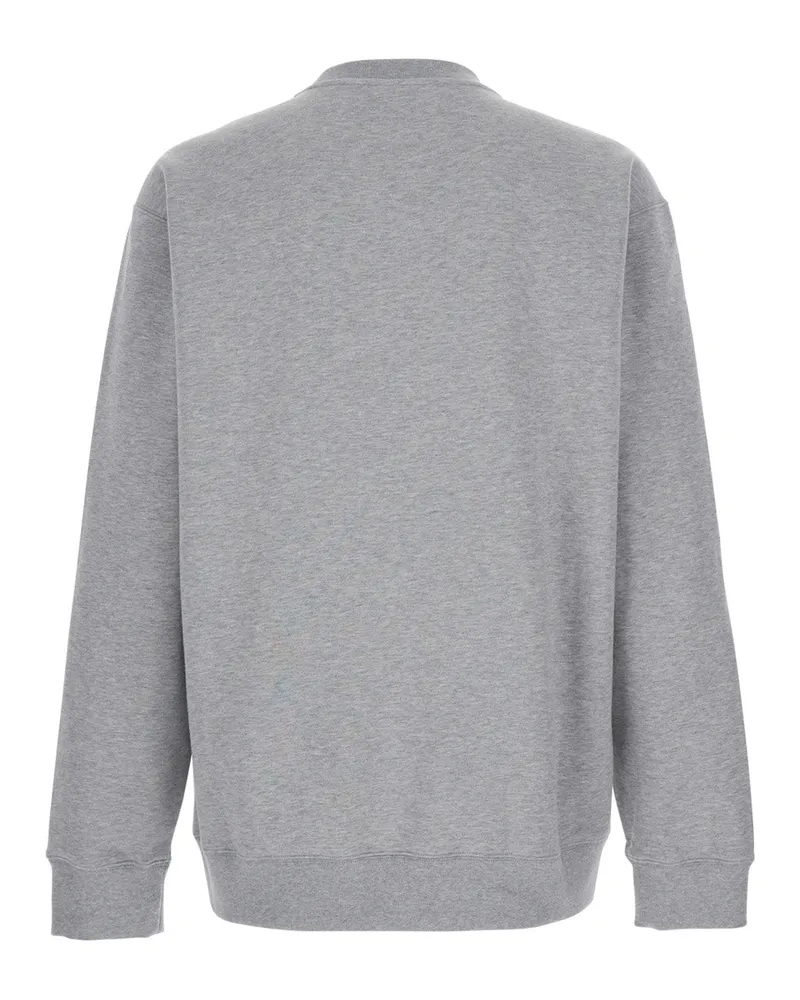 Gucci Men's Crewneck Sweatshirt Grey Cotton Sweatshirts Sweater Gray