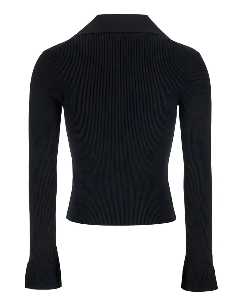 Self-Portrait Women's Cardigan With Gold Buttons, Black Main Fabric: Viscose Cardigans Sweater Black