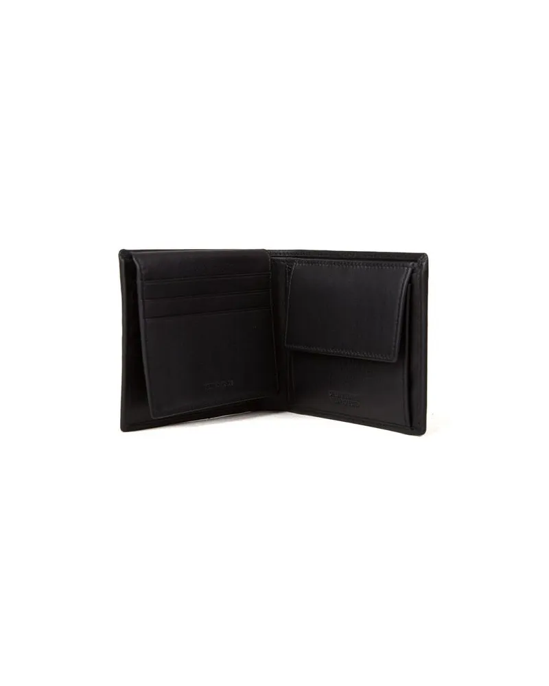 MOMO DESIGN Men's Wallet Black Leather Bags Black