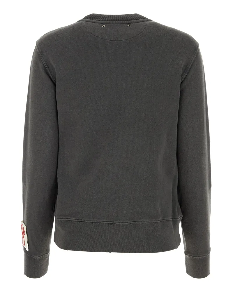 Golden Goose Women's Golden Ws Regular Sweats Anthracite Felpe Sweater Gray