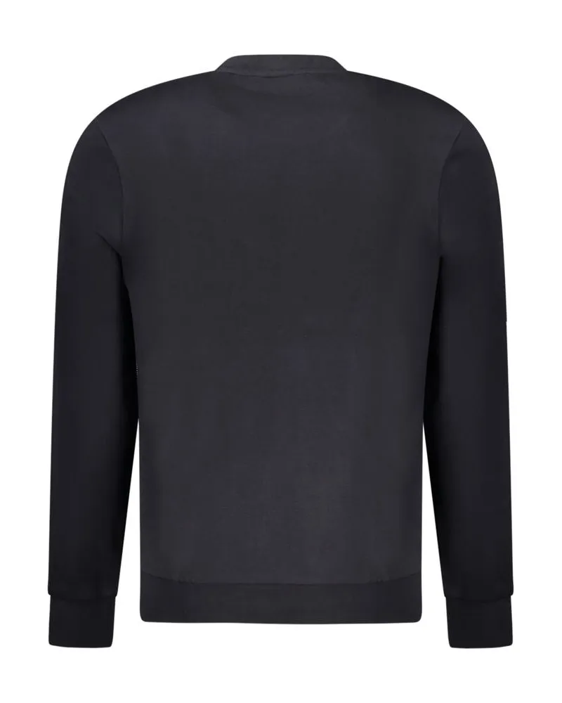 Napapijri Logo-Print Crew Neck Sweatshirt — Black Black