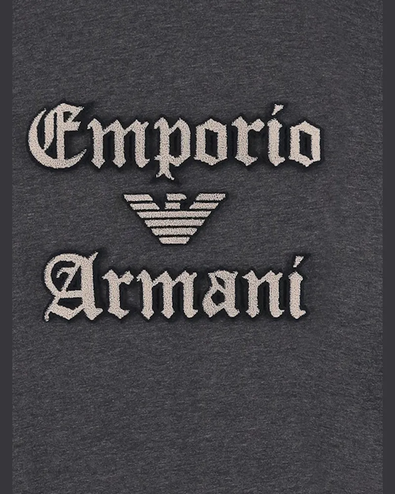 Emporio Armani Men T-Shirt Cotton Grey T-Shirts And Polos Gray