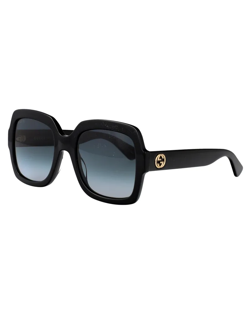 Gucci Women's Sunglasses Gg0036sn Black-Grey Black-Black-Grey Resin Black/black/grey Black