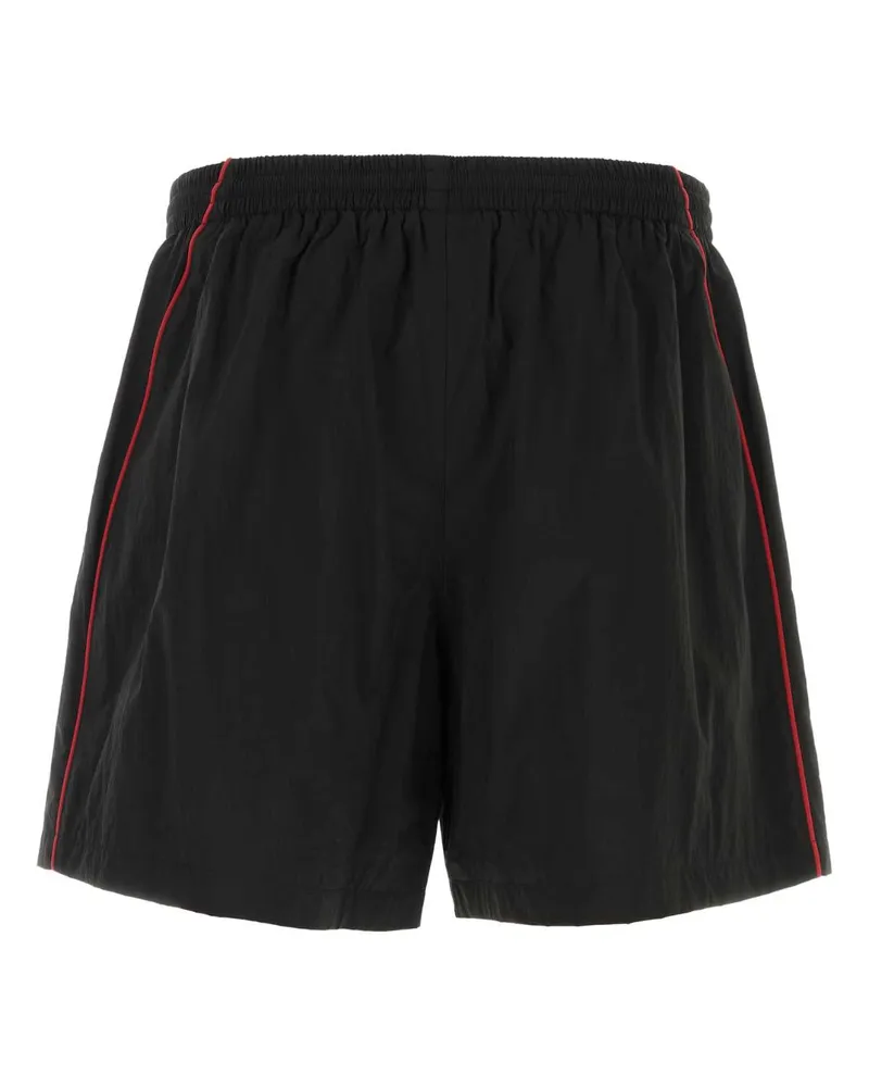Balenciaga Men's Black Nylon Bermuda Shorts Exterior Black