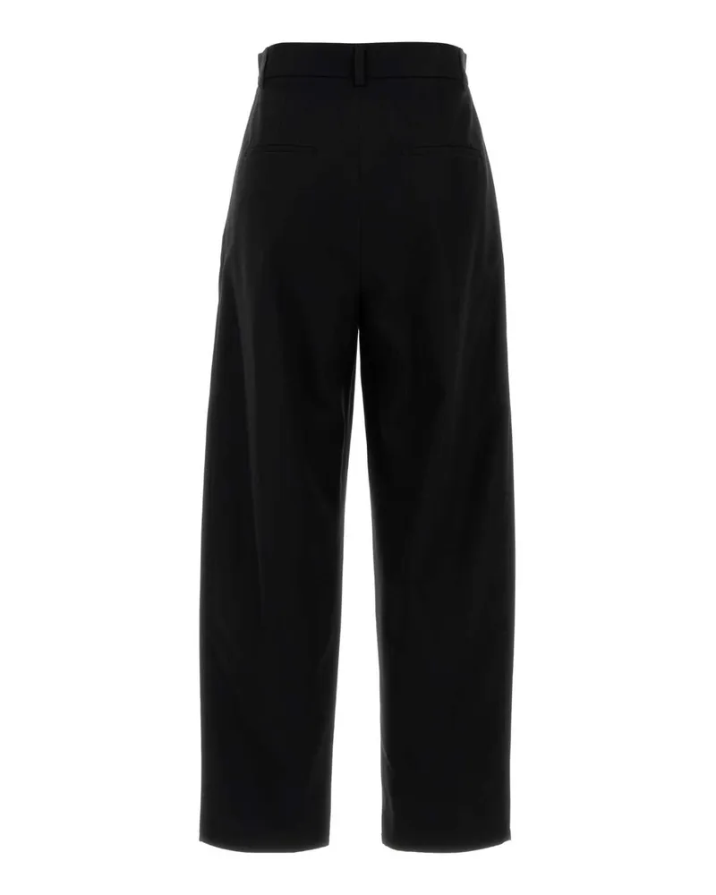 Max Mara Women's Black Cotton Duomo Pant Nero Exterior: Pantaloni Trousers Black